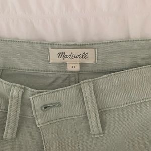 Madewell Emmet Wide-Leg Crop Pants in Blue Horizon